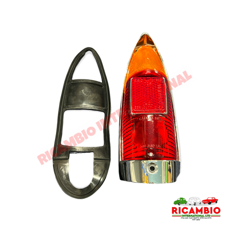 Rear Lamp & Rubber Seal- Autobianchi Bianchina Berlina Cabrio (Series 2) - Lights - Lamps and Lenses