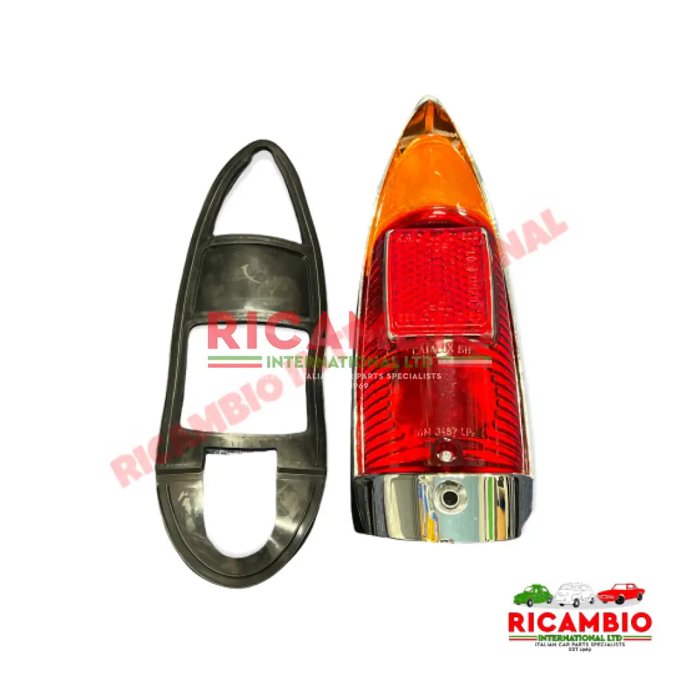 Rear Lamp & Rubber Seal- Autobianchi Bianchina Berlina Cabrio (Series 2) - Lights - Lamps and Lenses