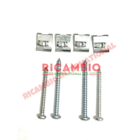 Rear Lamp Screw & Clip Kit (Stainless Steel) - Classic Fiat 500 - Lights - Lamps and Lenses