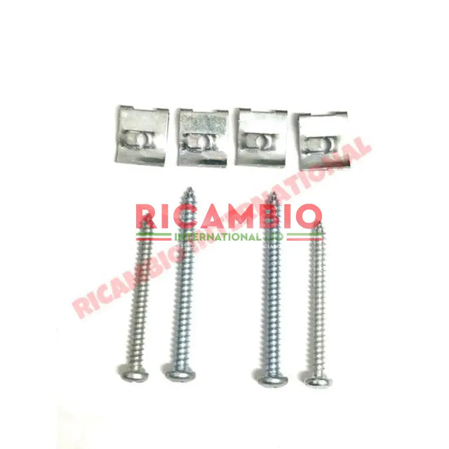 Rear Lamp Screw & Clip Kit (Stainless Steel) - Classic Fiat 500 - Lights - Lamps and Lenses