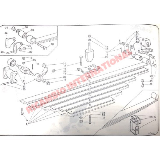 Rear Leaf Spring Buffer Bush - Lancia Fulvia - Suspension