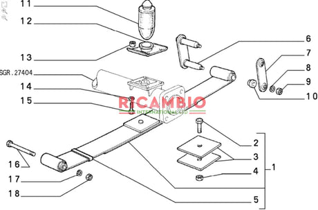 Rear Leaf Spring - Classic Fiat Panda 4x4