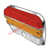 Rear Lens - Fiat 1500 - Lights - Lamps & Lenses