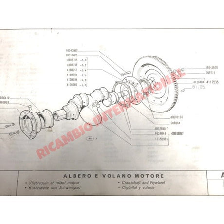 Rear Main Crankshaft Bearing Gasket - Classic Fiat 500 126 - Gaskets & Oil Seals