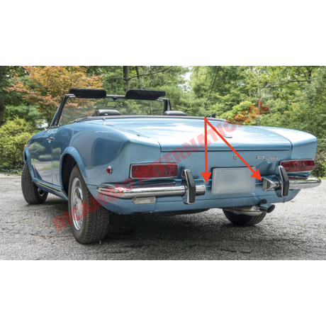 Rear Number Plate Lamp Lens Cover - Fiat 124 Spider - Lights - Lamps & Lenses