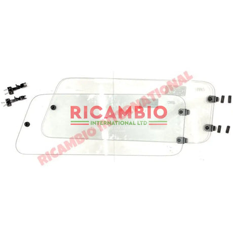 Rear Opening Side Glass Window Kit - Classic Fiat 500 - Glass & Associated Parts