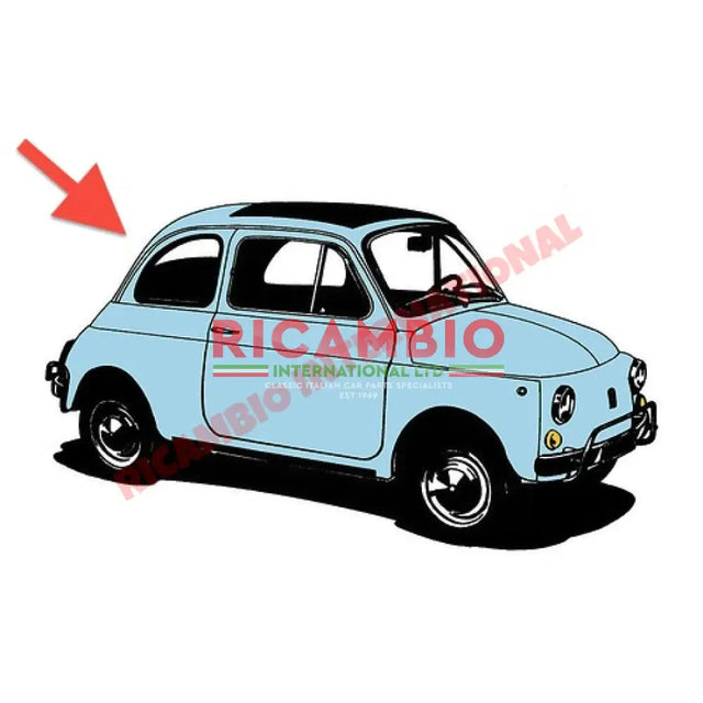 Rear Screen Seal (BEST QUALITY) - Classic Fiat 500 D/F/R all models - Window Seals & Associated Parts