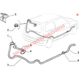 Rear Screen Washer Jet - Fiat Cinquecento Seicento - Wiper - Washer & Associated Parts