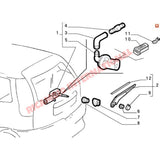Rear Screen Washer Jet - Fiat Punto MK1 - Wiper - Washer & Associated Parts