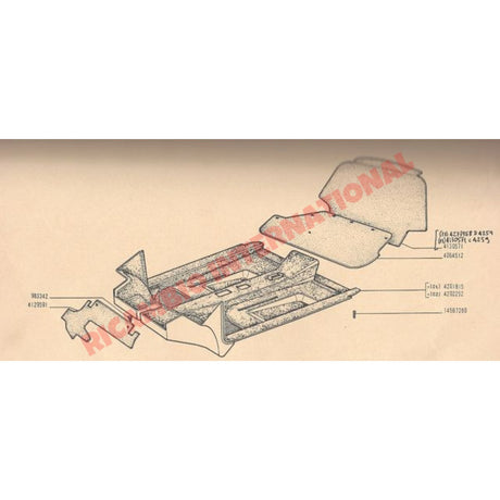 Rear Shelf Soundproofing Mat - Classic Fiat 500 - Insulation & Sound