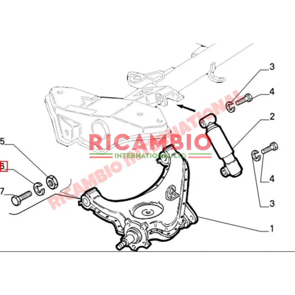 Rear Shock Absorber - Fiat Cinquecento - Steering - Shaft & Suspension