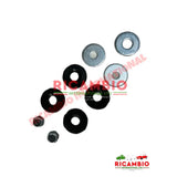 Rear Shock Absorber Rubber Bush Washer & Nuts Kit - Classic Fiat 500 126 - Bushes - Mounts and Silent Blocks