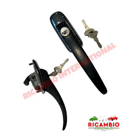 Rear Side Outer Door Handle & Keys - Fiat 900T/E - Handles - Locks and Catches