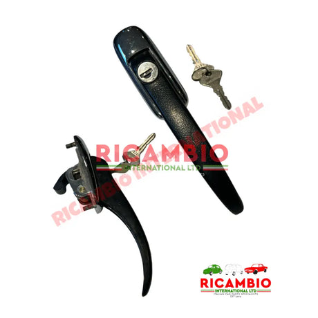 Rear Side Outer Door Handle & Keys - Fiat 900T/E - Handles - Locks and Catches