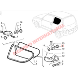 Rear Side Window Hinge Pin - Fiat 126 Seicento