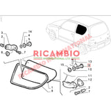 Rear Side Window Hinge Pin - Fiat 126 Seicento