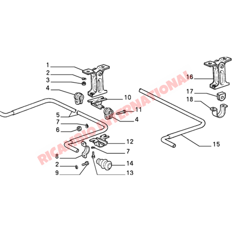 Rear Stabiliser Bar Bush - Lancia Delta - Lancia Delta Integrale