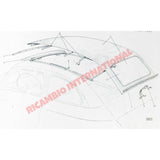 Rear Sunroof Securing Bracket (for full length sunroof) - Classic Fiat 500 - Classic Fiat 500 Parts & Spares