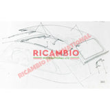 Rear Sunroof Securing Bracket (for full length sunroof) - Classic Fiat 500 - Classic Fiat 500 Parts & Spares