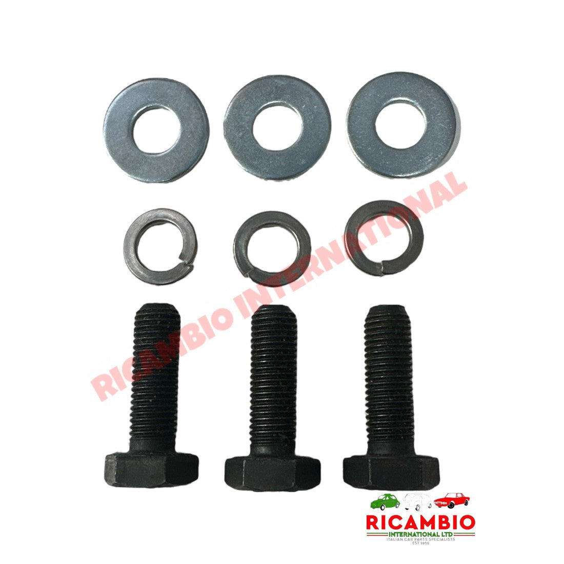 Rear Suspension Arm/A-Frame Bracket Bolt & Washers Kit - Classic Fiat 500 126 600 - Suspension Parts