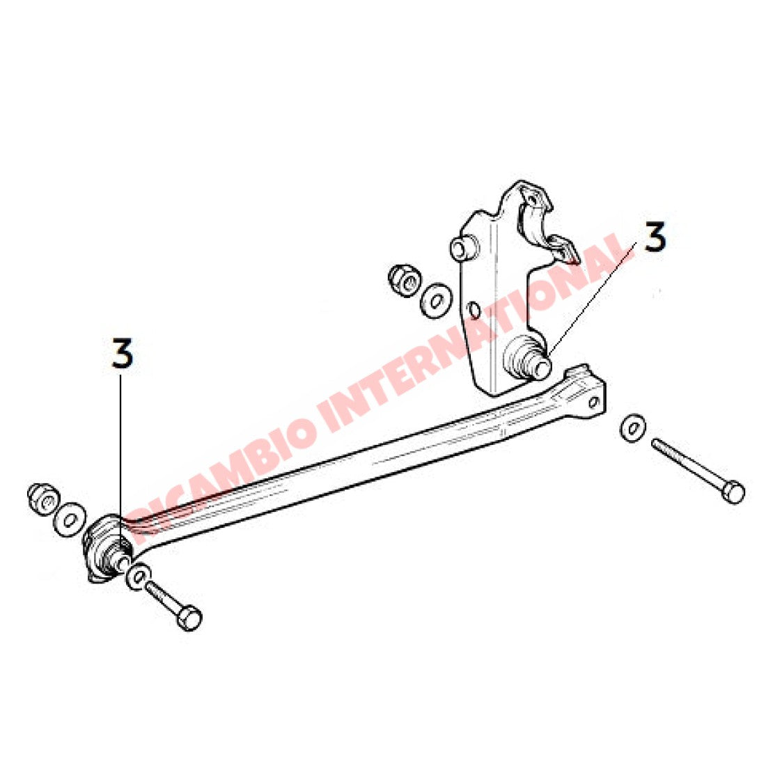 Rear Suspension Arm Bush - Lancia Delta Prisma - Bushes - Mounts and Silent Blocks