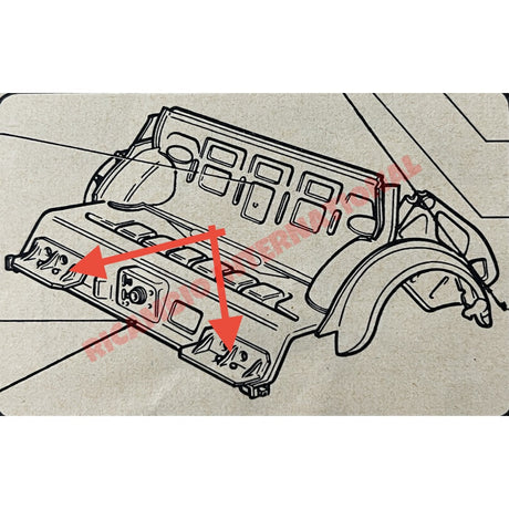 Rear Suspension Arm Reinforcement Panel - Classic Fiat 500 all models - Repair Panels