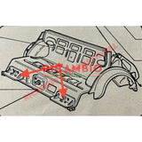 Rear Suspension Arm Reinforcement Panel - Classic Fiat 500 all models - Repair Panels