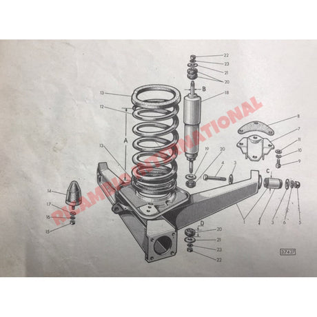 Rear Suspension Bump Stop - Classic Fiat 500 - Suspension Parts