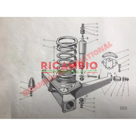 Rear Suspension Bump Stop - Classic Fiat 500 - Suspension Parts