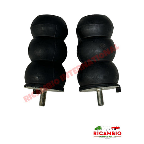 Rear Suspension Bump Stop Kit - Classic Fiat 500 126 air cooled Autobianchi Bianchina - Suspension Parts
