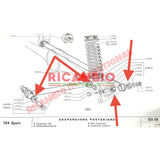 Rear Suspension Rubber Bush - Fiat 124 Saloon,Coupe,Spider - Suspension Parts