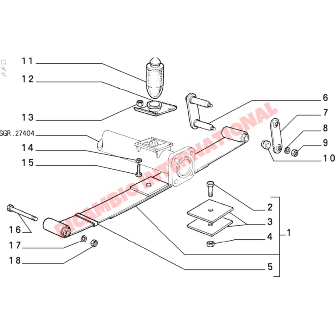Rear Suspension Shackle Rubber Bush Kit - Classic Fiat Panda - Suspension and Related Parts