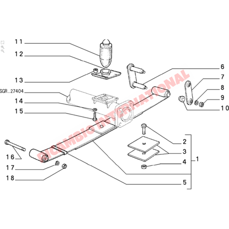 Rear Suspension Shackle Rubber Bush Kit - Classic Fiat Panda - Suspension and Related Parts