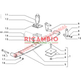 Rear Suspension Shackle Rubber Bush Kit - Classic Fiat Panda - Suspension and Related Parts
