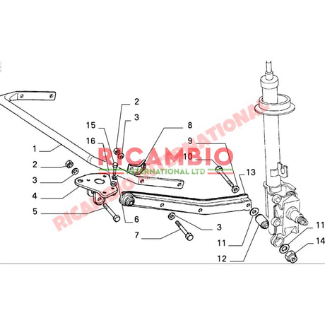 Rear Suspension Trailing Arm Bush - Fiat Croma Lancia Beta Thema Alfa Romeo 164 - Suspension and Steering