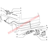Rear Tailgate Lock Catch - Lancia Y10 - Lancia Y10