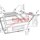 Rear Tailgate Rubber Top Seal - Lancia Delta Integrale - Gaskets - Seals - Grommets and Rubber Parts