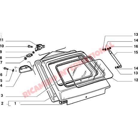 Rear Tailgate Strut - Fiat 126 - Body Parts