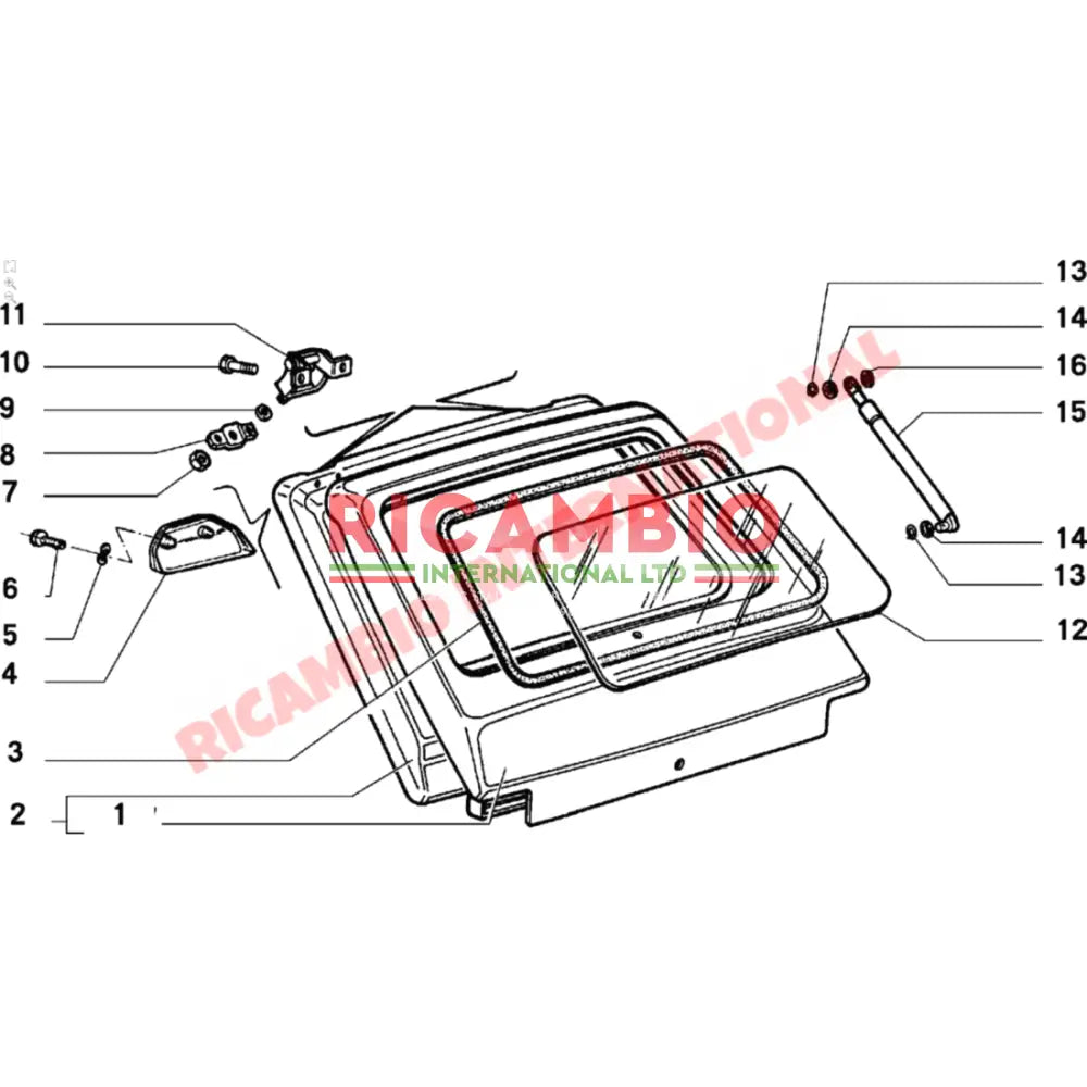 Rear Tailgate Strut - Fiat 126 - Body Parts