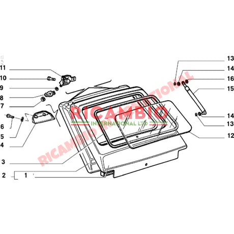 Rear Tailgate Strut - Fiat 126 - Body Parts