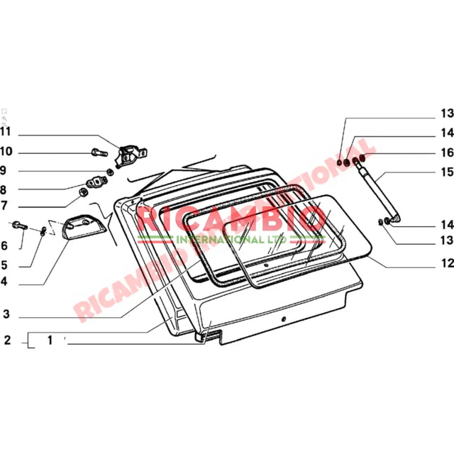Rear Tailgate Strut - Fiat 126 - Body Parts