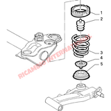 Rear Top Coil Spring Rubber Seat - New Fiat 500 Abarth 500,Barchetta,Punto MK1 GT - Steering - Shaft & Suspension