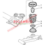 Rear Top Coil Spring Rubber Seat - New Fiat 500 Abarth 500,Barchetta,Punto MK1 GT - Steering - Shaft & Suspension