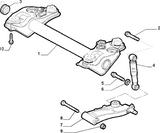 Rear Trailing Arm Bolt & Nut Fiat Punto Barchetta