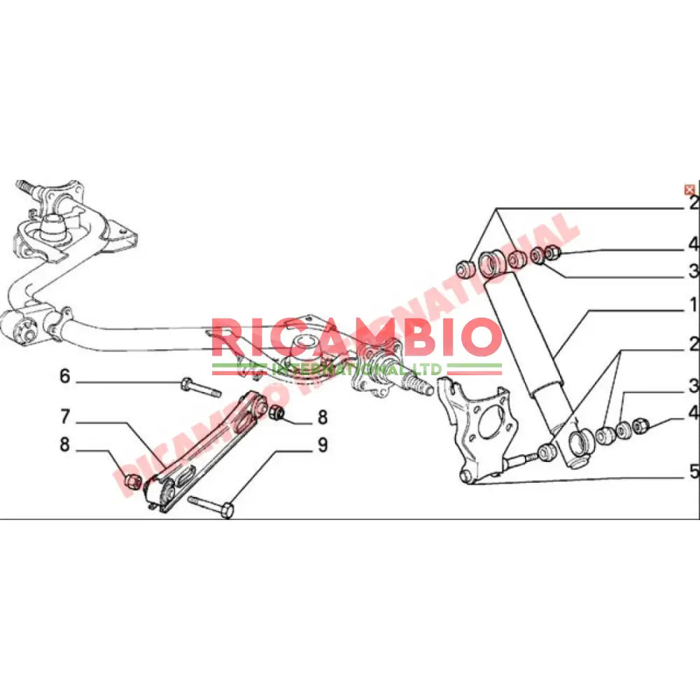 Rear Trailing Arm Bush (Rear) - Classic Fiat Panda - Suspension and Related Parts