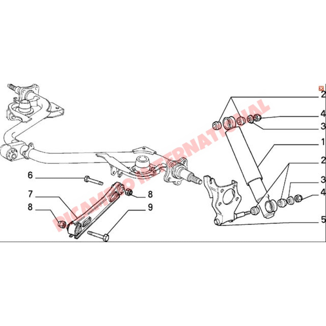 Rear Trailing Arm - Classic Fiat Panda - Suspension and Related Parts