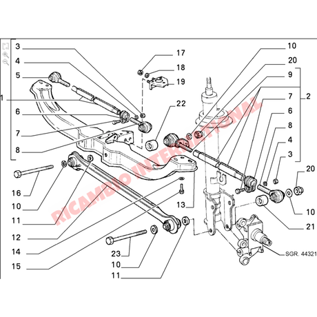 Rear Trailing Arm - Lancia Thema Alfa Romeo 164 Fiat Croma - Suspension and Steering