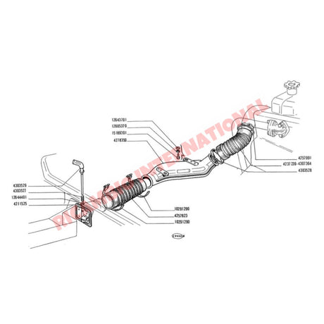 Rear Tunnel Heater Flap (Brand New) - Classic Fiat 500 - Reconditioned Parts