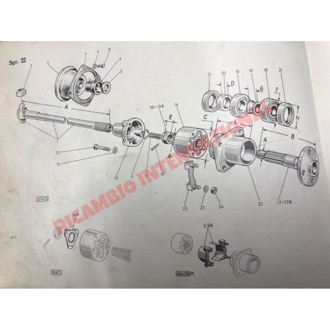 Rear Wheel Bearing Collapsable Spacer - Classic Fiat 500 - Classic Fiat 500 Parts & Spares