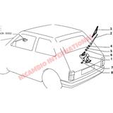 Rear Wiper Motor - Fiat 126 BIS - Wiper - Washer & Associated Parts